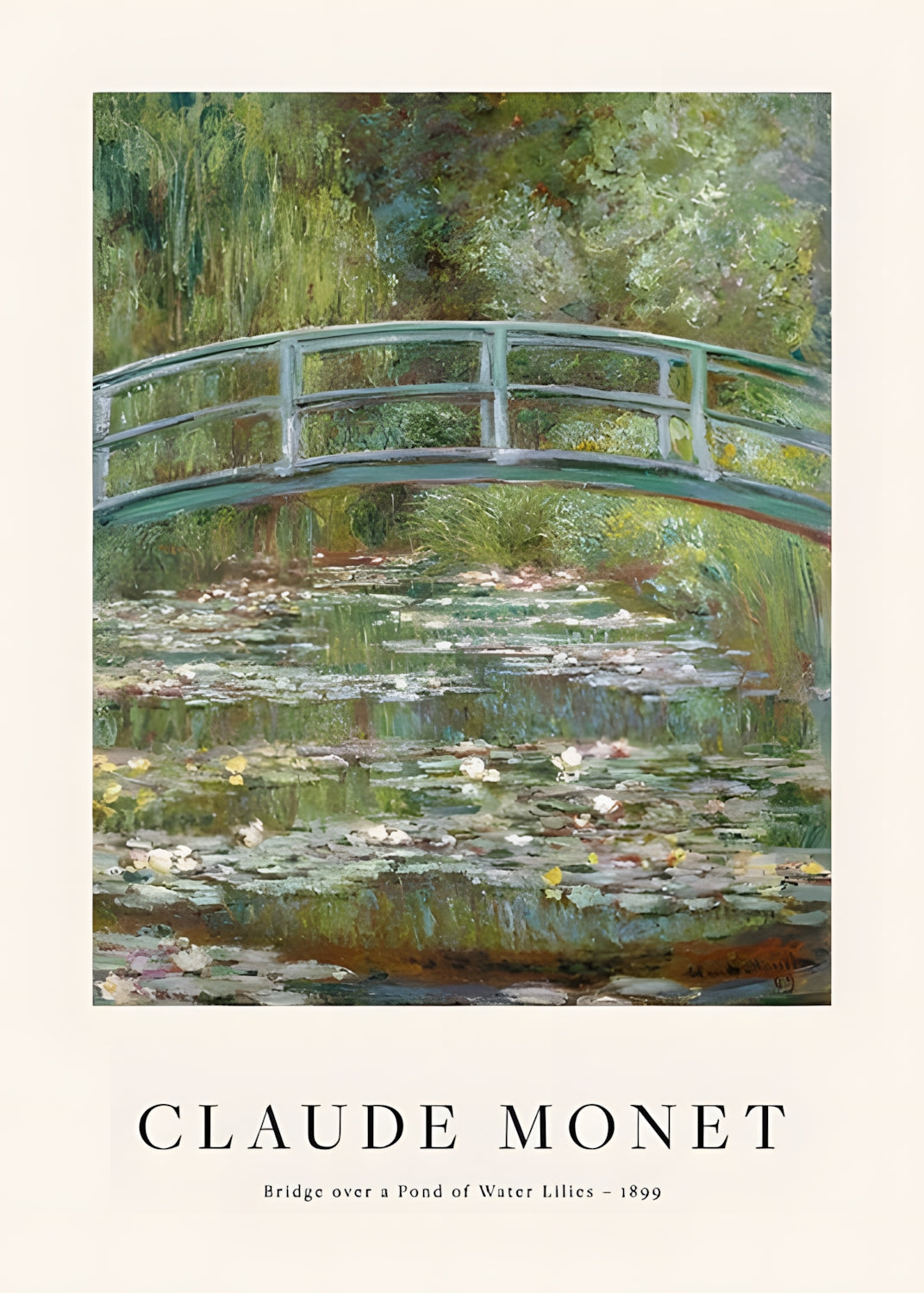 Claude Monet - Bridge over a Pond of Water Lilies